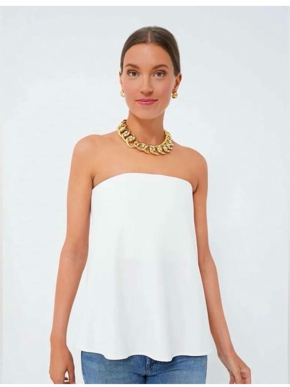 Tuckernuck Strapless White Tube Top